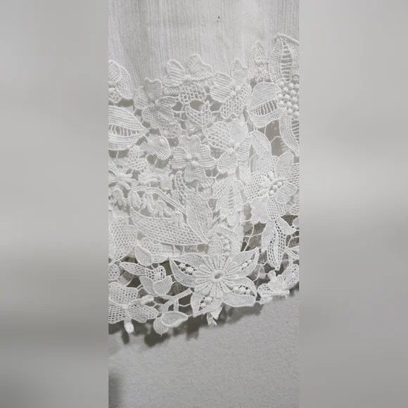 Abercrombie & Fitch Classic White Lace Mini Dress Size S - Picture 5 of 15